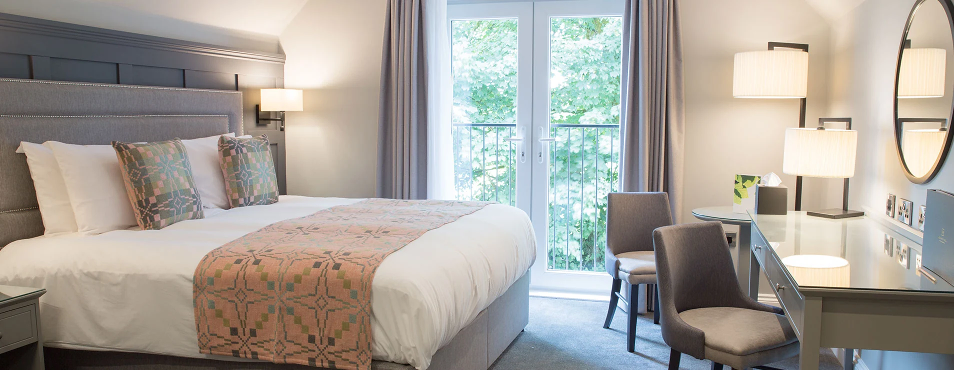 A Superior bedroom at Llechwen Hall
